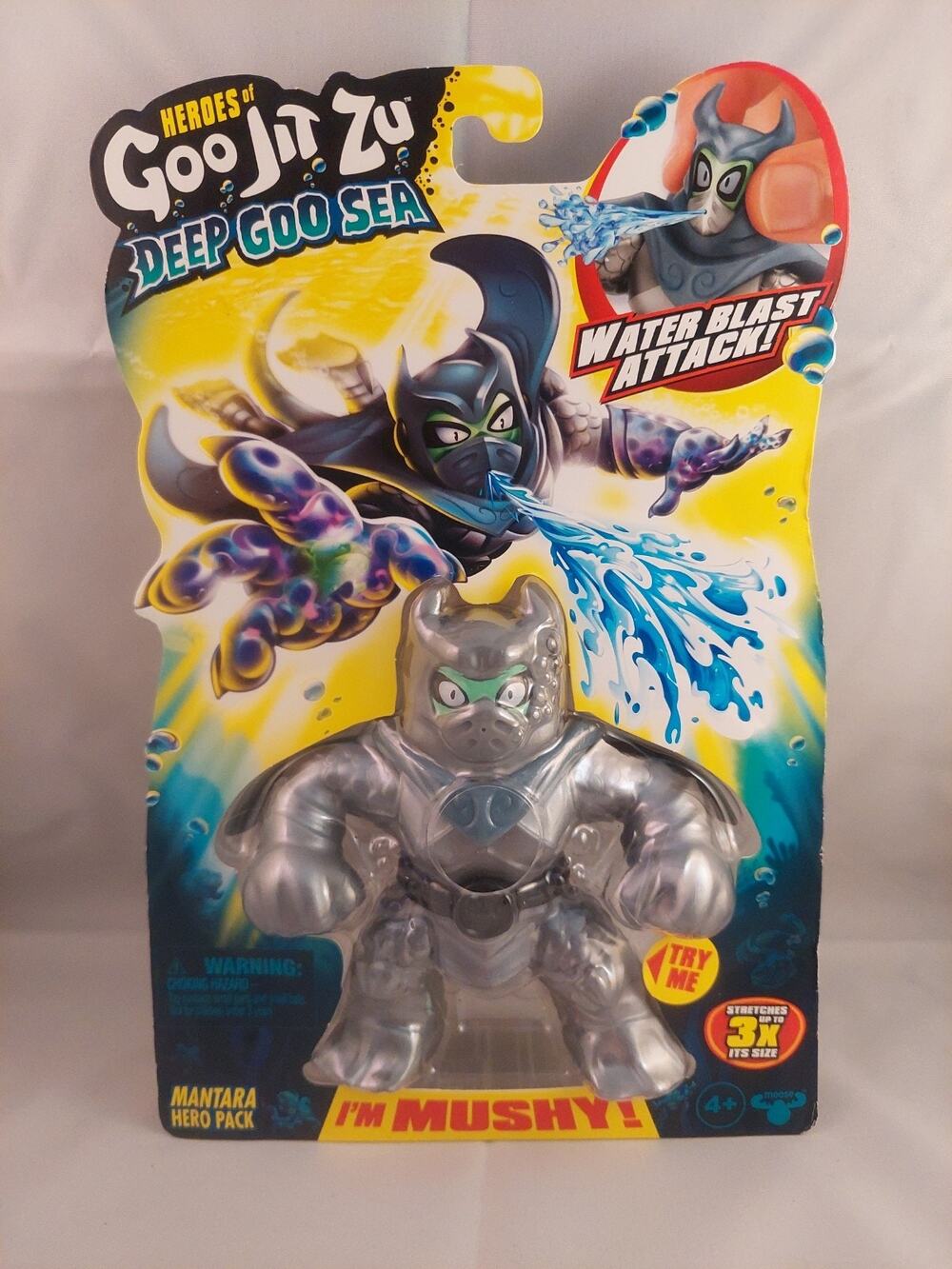 Heroes of Goo Jit Zu Deep GOO Sea Super Stretchy & Mushy MANTARA Brand New